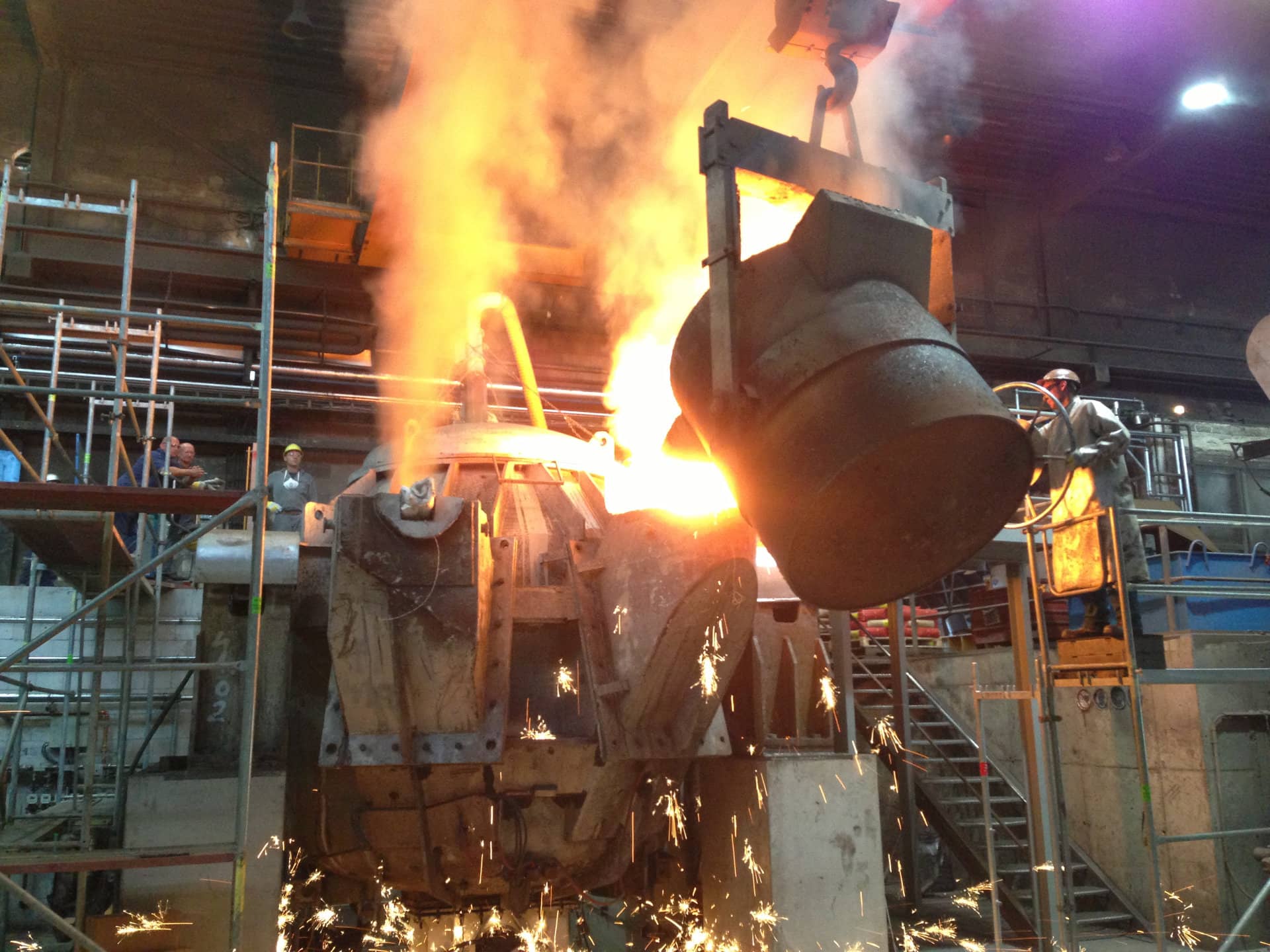 Used induction melting furnaces for foundries