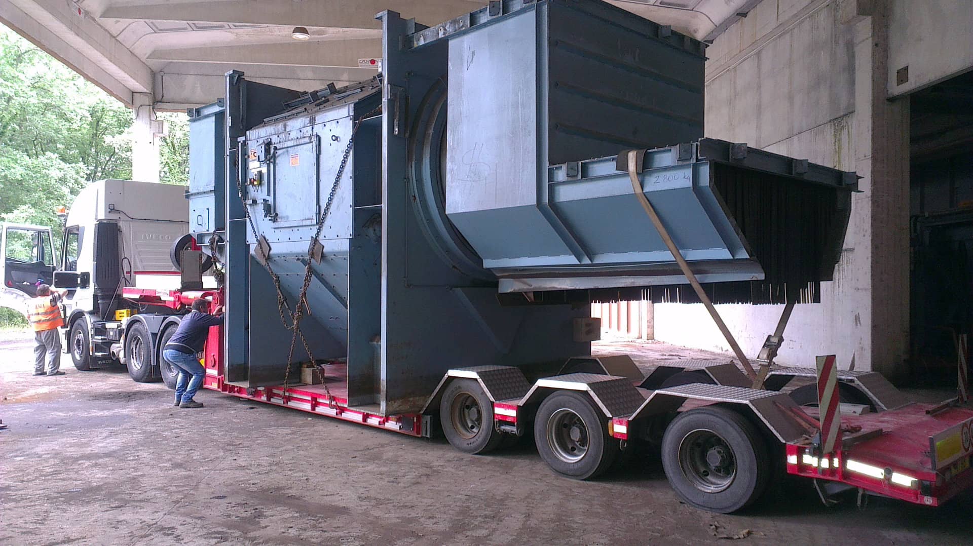 Transport der Strahlanlage von Disa, CT4